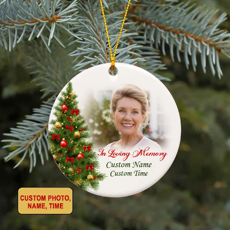 Memorial Ornament, Christmas in Heaven, Memorial Gift for Loss of Loved one, Sympathy gift - VTQ208 Memorial Ornament, Christmas in Heaven, Memorial Gift for Loss of Loved one, Sympathy gift - VTQ208