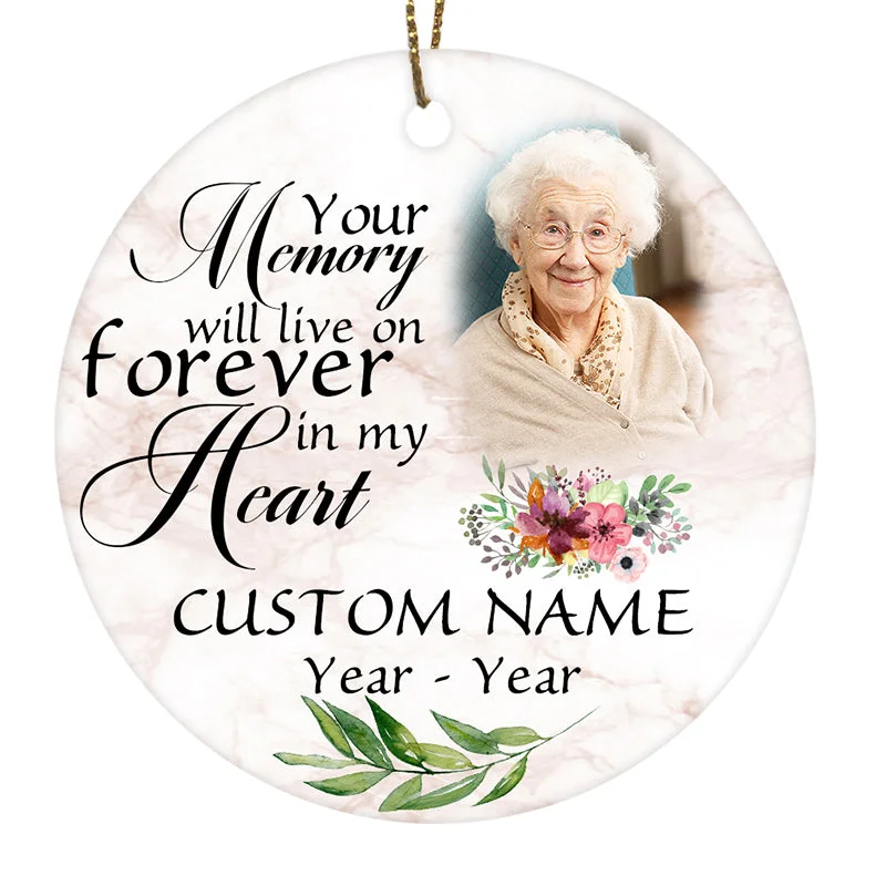Memorial Ornament Personalized Christmas Sympathy Gift For Loss Of Mom Dad Remembrance Home Decor ODT46 Memorial Ornament Personalized Christmas Sympathy Gift For Loss Of Mom Dad Remembrance Home Decor ODT46