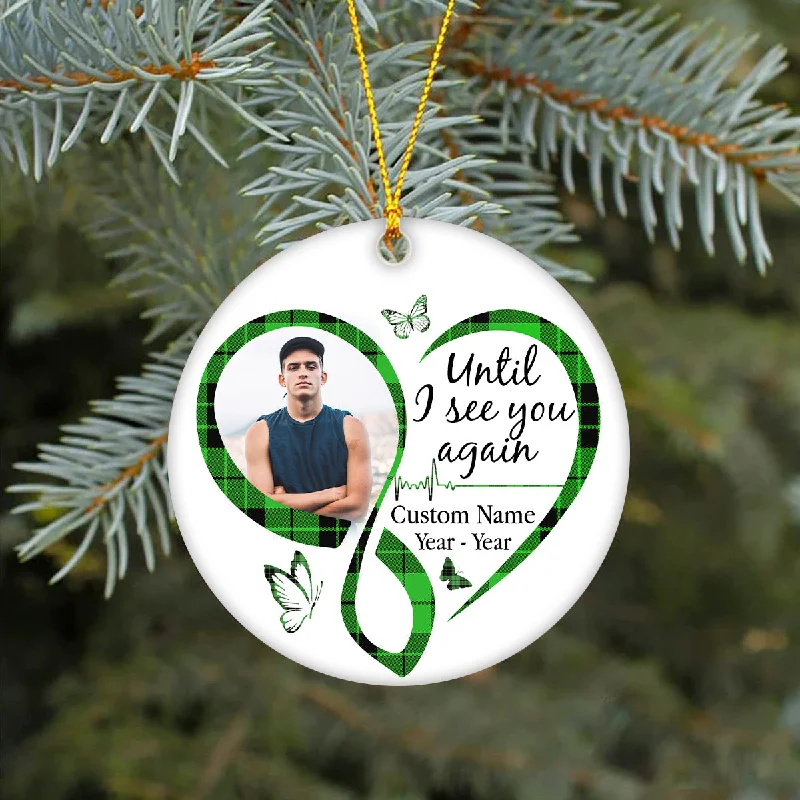 Memorial ornament personalized - Until I See You Again Christmas sympathy gift loss of loved one NOM252 Memorial ornament personalized - Until I See You Again Christmas sympathy gift loss of loved one NOM252
