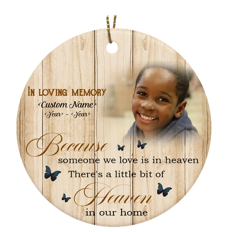 Memorial Ornament | Someone We Love Is In Heaven - Custom Ornament Christmas | Sympathy Ornament | Remembrance Ornament | Bereavement Gift for Loss in Christmas | TD45 Memorial Ornament | Someone We Love Is In Heaven - Custom Ornament Christmas | Sympathy Ornament | Remembrance Ornament | Bereavement Gift for Loss in Christmas | TD45