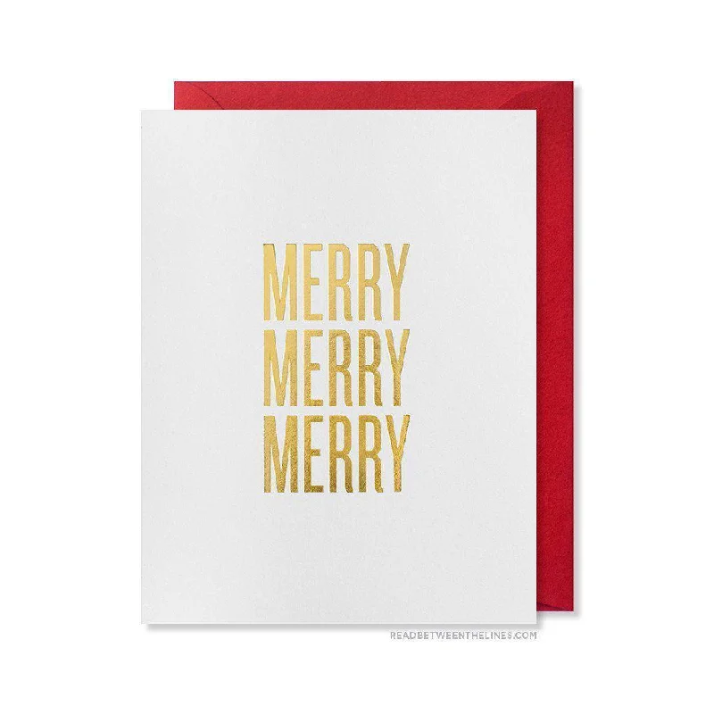 Holiday Fun Merry Merry Merry Card