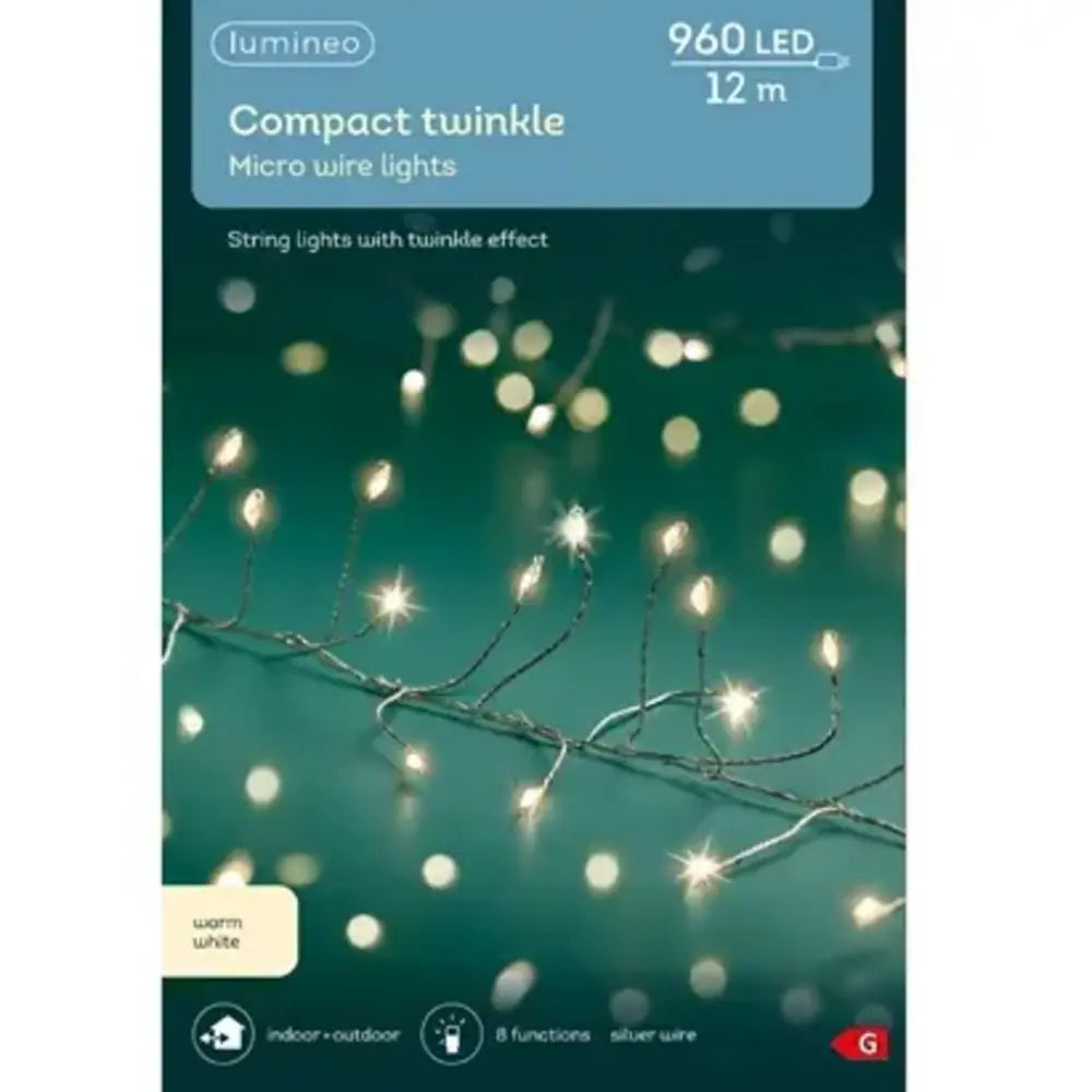 Christmas Glittery Star Decor Micro LED Compact LED's with 8 Function Twinkle Effect 1200cm Christmas Glittery Star Decor Micro LED Compact LED's with 8 Function Twinkle Effect 1200cm