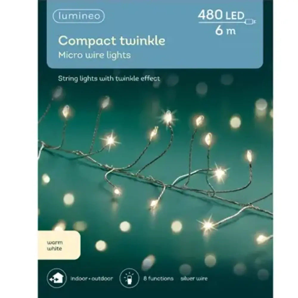 Christmas Wrapped With Love Micro LED Compact LED's with 8 Function Twinkle Effect 600cm Christmas Wrapped With Love Micro LED Compact LED's with 8 Function Twinkle Effect 600cm