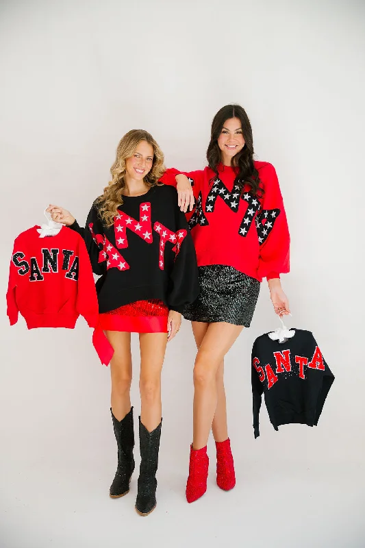 Christmas Wrapped With Love MINI KIDS SANTA PULLOVERS