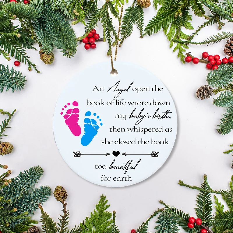 Miscarriage Memorial Ornament - Christmas Remembrance for Loss of A Child, Pregnancy Loss Sympathy Gift, Stillbirth Bereavement| NOM97 Miscarriage Memorial Ornament - Christmas Remembrance for Loss of A Child, Pregnancy Loss Sympathy Gift, Stillbirth Bereavement| NOM97