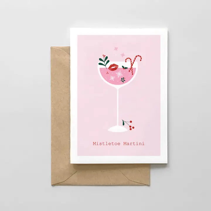 Mistletoe Martini Card