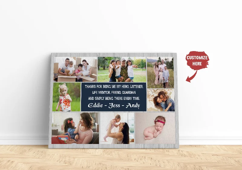 Mom Canvas| Custom Mom Photo Collage Wall Art| Gift for Mom Mother on Mother's Day Christmas Mother Gift JC834 Mom Canvas| Custom Mom Photo Collage Wall Art| Gift for Mom Mother on Mother's Day Christmas Mother Gift JC834
