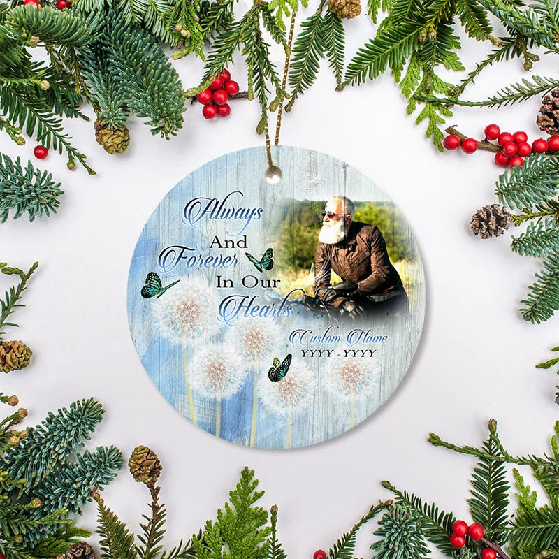 Motorcycle Memorial Christmas Ornament Riding In Heaven Remembrance Gift For Loss Of Biker Dad ODT41 Motorcycle Memorial Christmas Ornament Riding In Heaven Remembrance Gift For Loss Of Biker Dad ODT41