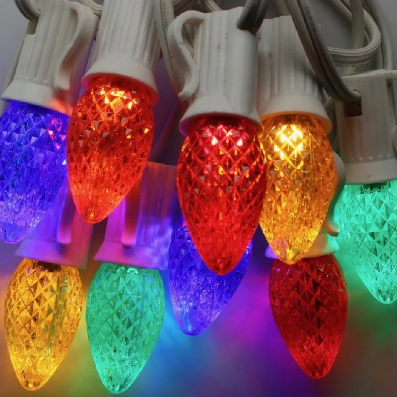 Christmas Cheerful Holiday Atmosphere C7 Multicolor Twinkle LED Bulbs E12 Bases (25 Pack) Christmas Cheerful Holiday Atmosphere C7 Multicolor Twinkle LED Bulbs E12 Bases (25 Pack)