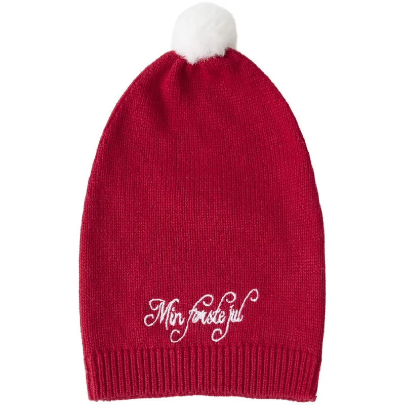 Christmas Festive Santa Hats Name It Jester Red Rixmasine Knit Santas Hat