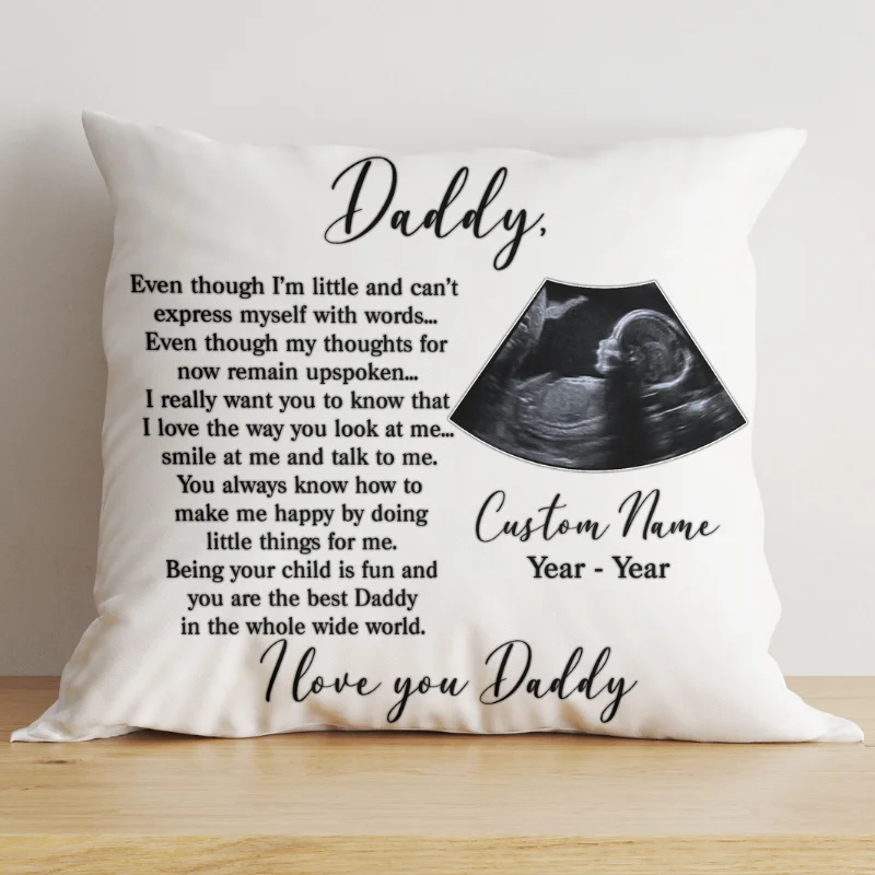 New Dad Personalized Pillow| First Father's Day Gift, Dad To Be, 1st Time Dad, Expecting Father| JPL103 New Dad Personalized Pillow| First Father's Day Gift, Dad To Be, 1st Time Dad, Expecting Father| JPL103