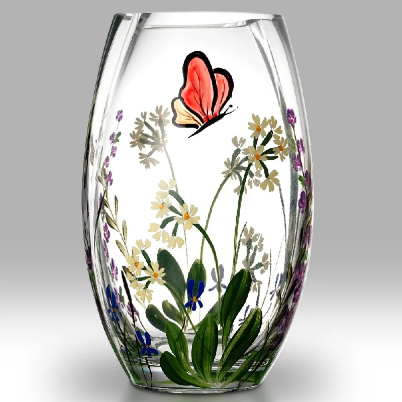 Nobile Butterfly Garden Round Vase - 20cm