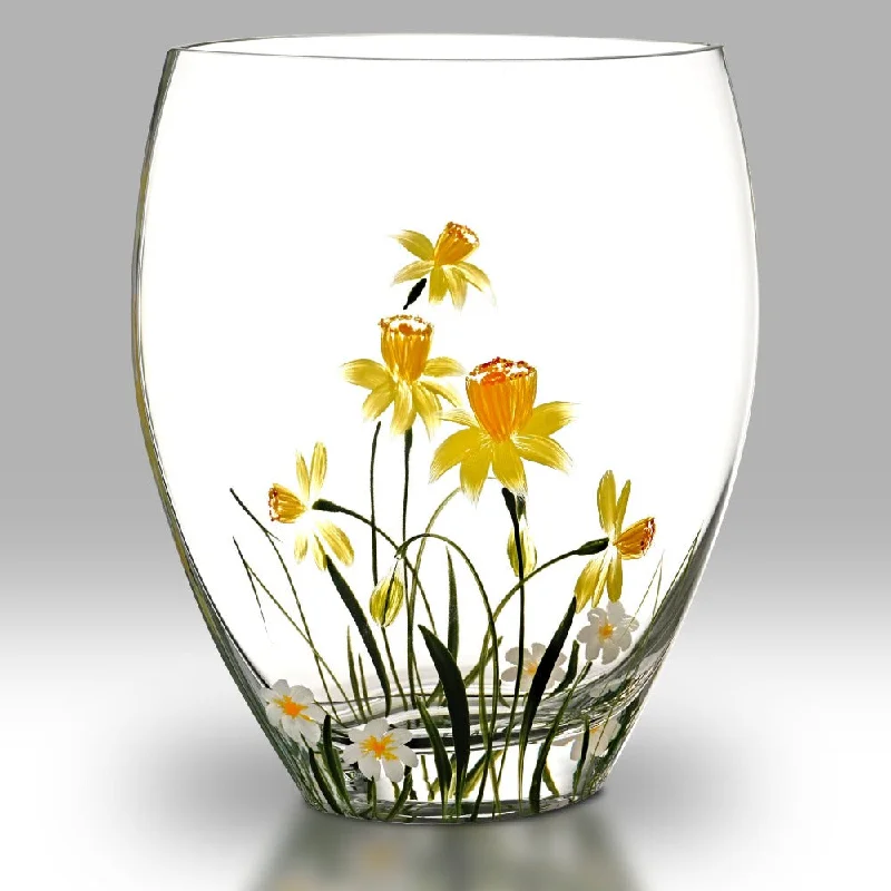 Christmas Eve Nobile Daffodil Curved Vase - 21cm