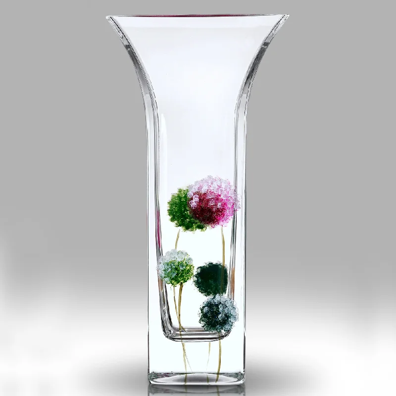 Christmas Fireplace Decor Nobile Dahlia Pom-Pom Flared Vase - 22.5cm
