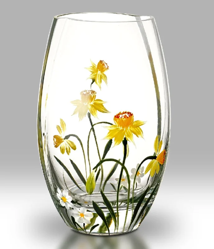 Christmas Nostalgic Festive Times Nobile Daffodil Roundish Vase - 20cm