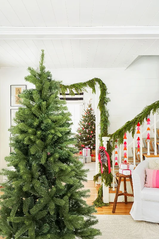 Christmas Cheerful Holiday Atmosphere Noble Fir Full Christmas Tree