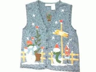 Christmas Tree Decorations North Pole Greetings-Small Christmas Sweater