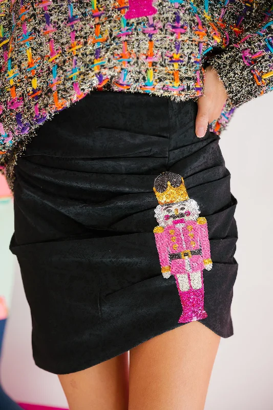 Christmas Spirit NUTCRACKER BLACK SKIRT