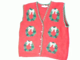 Christmas Family Time Oh Christmas Wreath Oh Christmas Wreath-Large Christmas Sweater