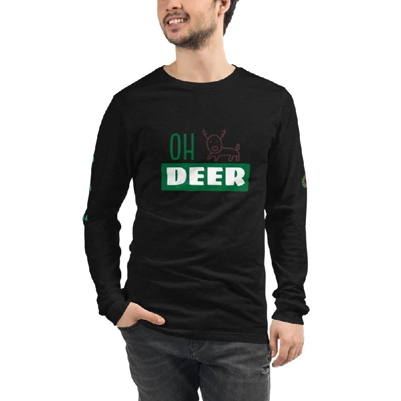 Christmas Stockings OH DEER! Unisex Long Sleeve Tee