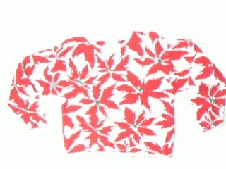 Christmas Peaceful Holiday Nights Oh My Poinsettia-Small Christmas Sweater