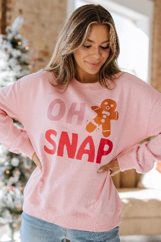 Christmas Candles Oh Snap Gingerbread Man Graphic Sweatshirt | S-2XL | PRE ORDER