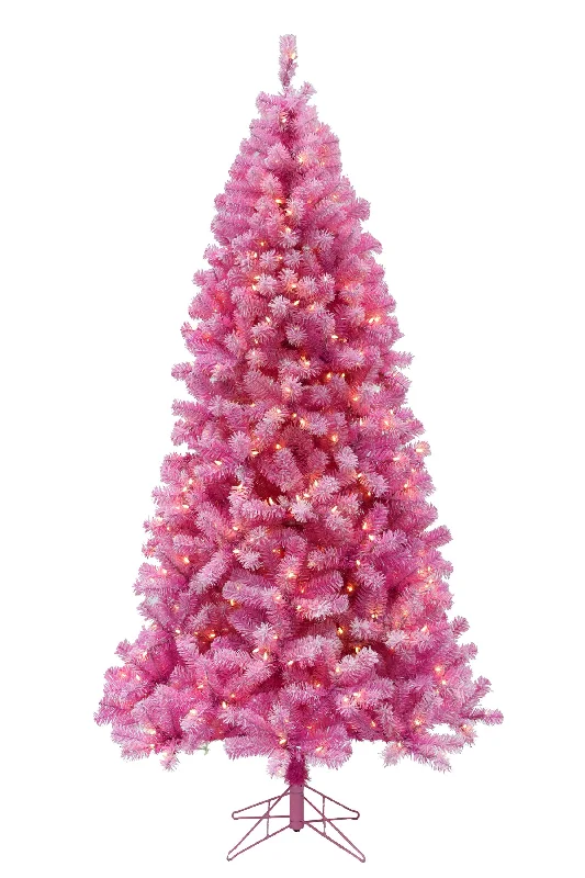 Christmas Wishes OPEN BOX 6.5' Prelit Light Pink Christmas Tree with Warm White Lights Christmas Wishes OPEN BOX 6.5' Prelit Light Pink Christmas Tree with Warm White Lights