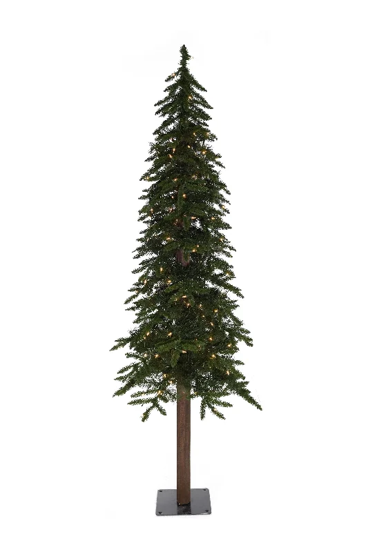 OPEN BOX 6' Prelit Natural Alpine Tree