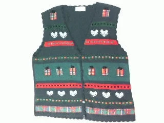 Packaged in Plaid-Large Christmas Sweater