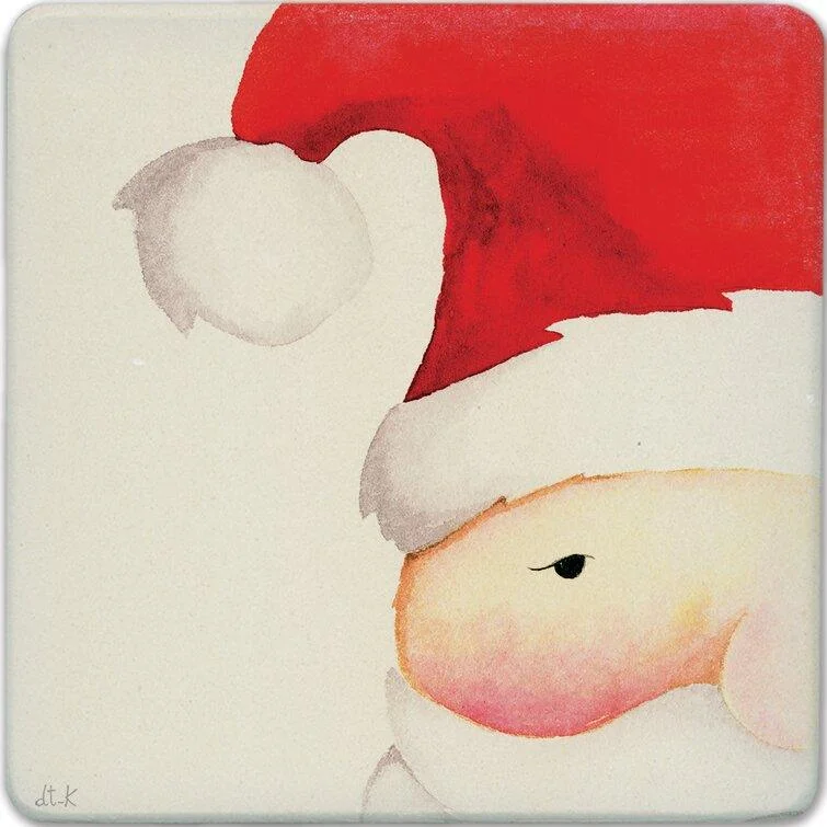 Christmas Fireside Hot Drinks Peace Square Trivet