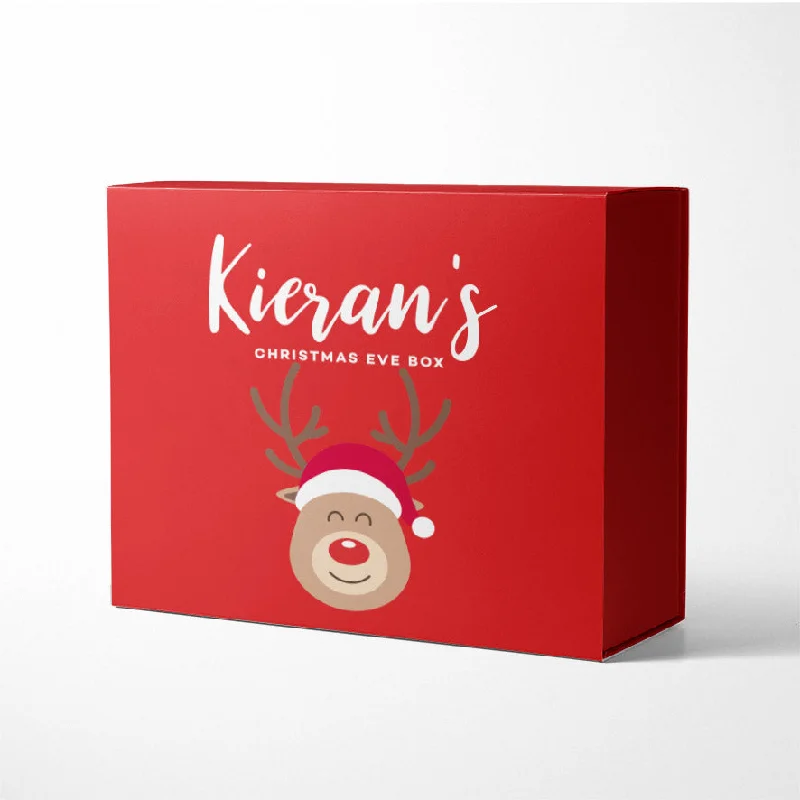 Christmas Wreath Personalised Reindeer Xmas Eve Box