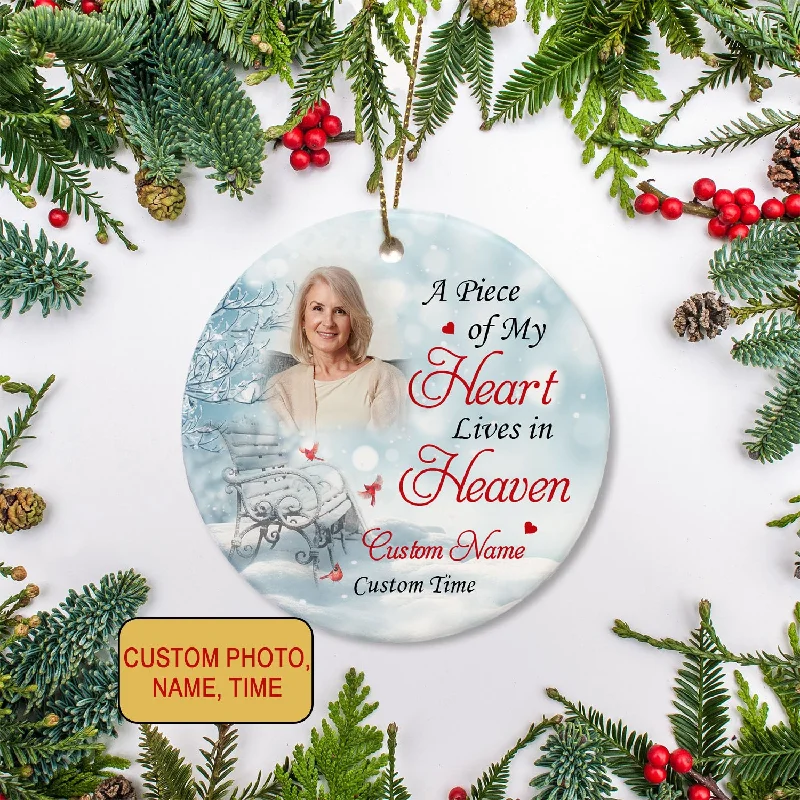 Personalized Christmas Ornaments, Remembrance Ornament, Sympathy gift for loss of loved one - OVT09 Personalized Christmas Ornaments, Remembrance Ornament, Sympathy gift for loss of loved one - OVT09