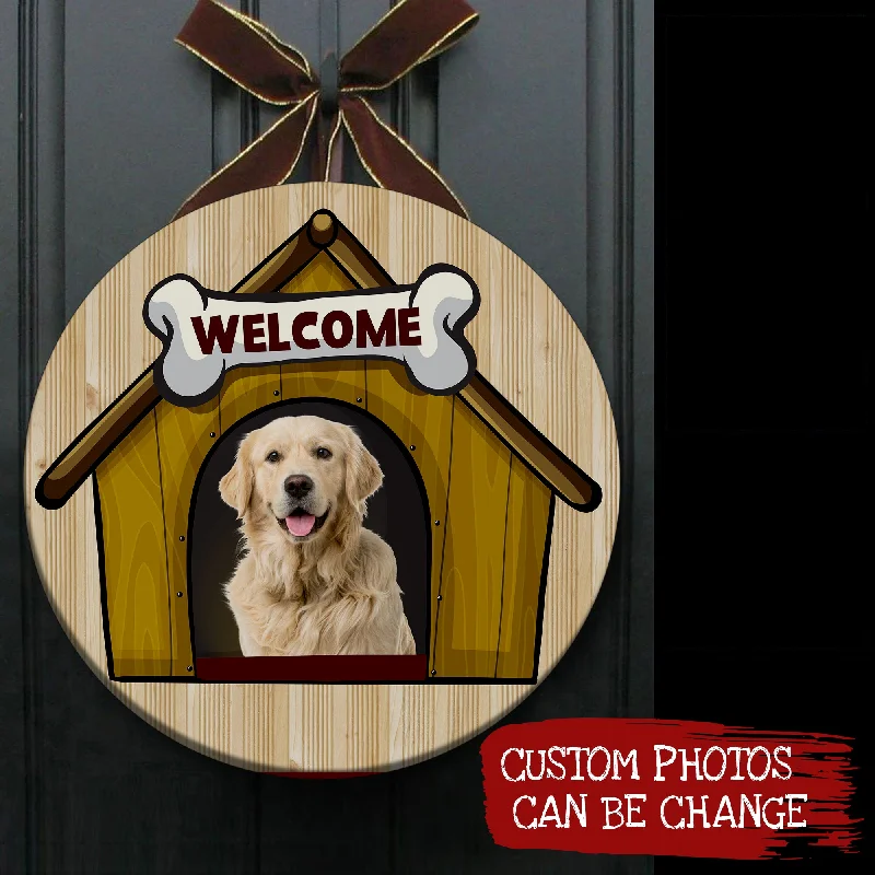 Personalized Dog Door Hanger| Funny Wooden Welcome Sign for Dog Lover, Dog Mom, Dog Dad, Pet Owner| Dog Theme Decoration for Wall, Mantel, Home| JDH53 Personalized Dog Door Hanger| Funny Wooden Welcome Sign for Dog Lover, Dog Mom, Dog Dad, Pet Owner| Dog Theme Decoration for Wall, Mantel, Home| JDH53