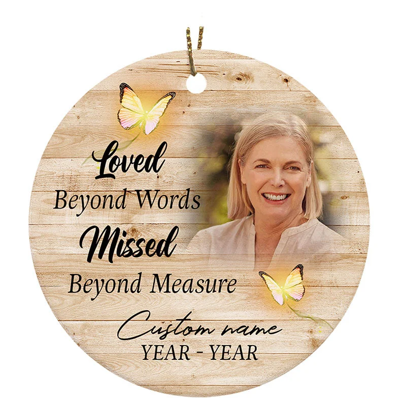 Personalized Memorial Christmas Ornament Angel In Heaven Sympathy Gift For Loss Of Loved One Dad Mom ODT57 Personalized Memorial Christmas Ornament Angel In Heaven Sympathy Gift For Loss Of Loved One Dad Mom ODT57