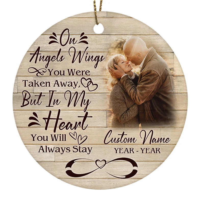 Personalized Memorial Ornament For Dad Mom Christmas In Heaven Sympathy Gift For Loss Of Loved One ODT54 Personalized Memorial Ornament For Dad Mom Christmas In Heaven Sympathy Gift For Loss Of Loved One ODT54