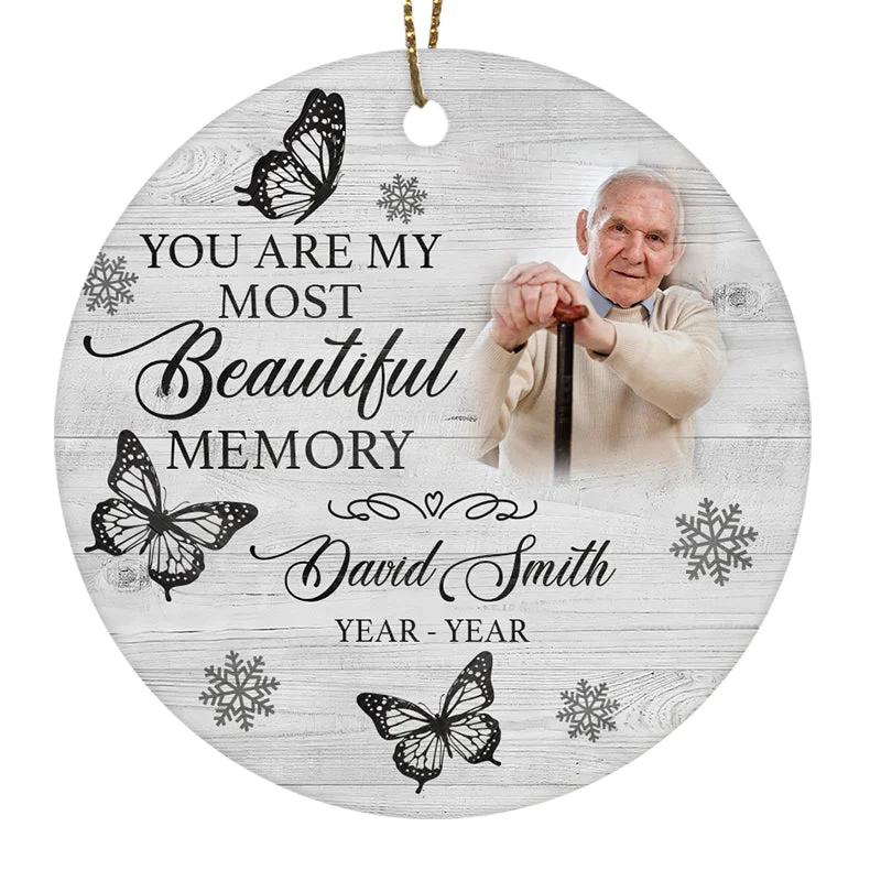 Personalized Memorial Ornament For Dad Mom Christmas Remembrance Gift For Loss Of Loved One In Heaven ODT52 Personalized Memorial Ornament For Dad Mom Christmas Remembrance Gift For Loss Of Loved One In Heaven ODT52