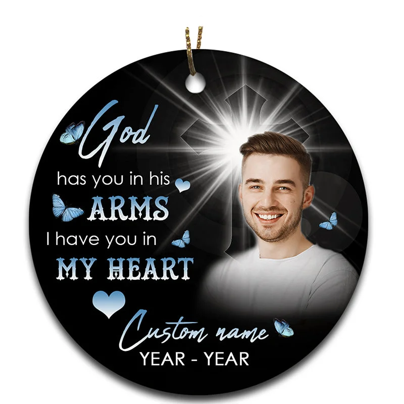 Personalized Memorial Ornament For Dad Mom Remembrance Gift For Loss Of Loved One Son Brother ODT56 Personalized Memorial Ornament For Dad Mom Remembrance Gift For Loss Of Loved One Son Brother ODT56
