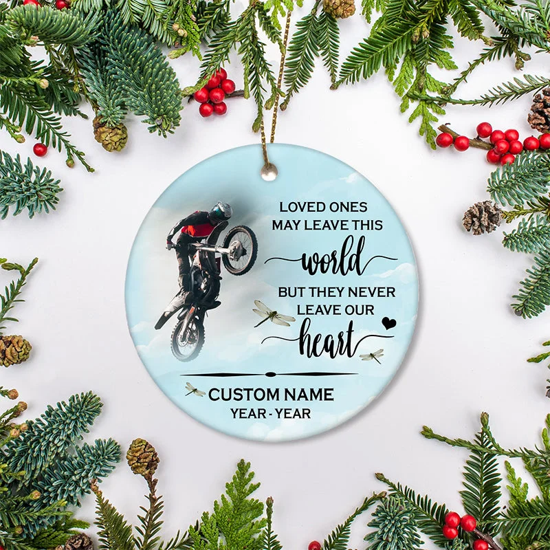 Personalized Memorial Ornament Sympathy Gift For Loss Of Biker In Heaven Christmas Remembrance Decor ODT30 Personalized Memorial Ornament Sympathy Gift For Loss Of Biker In Heaven Christmas Remembrance Decor ODT30
