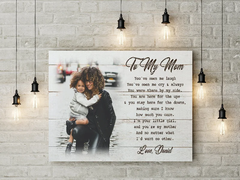 Personalized Mom Canvas - Daughter&Mother Custom Canvas Mother's Day Gift, Thoughtful Gift from Daughter N2462 Personalized Mom Canvas - Daughter&Mother Custom Canvas Mother's Day Gift, Thoughtful Gift from Daughter N2462
