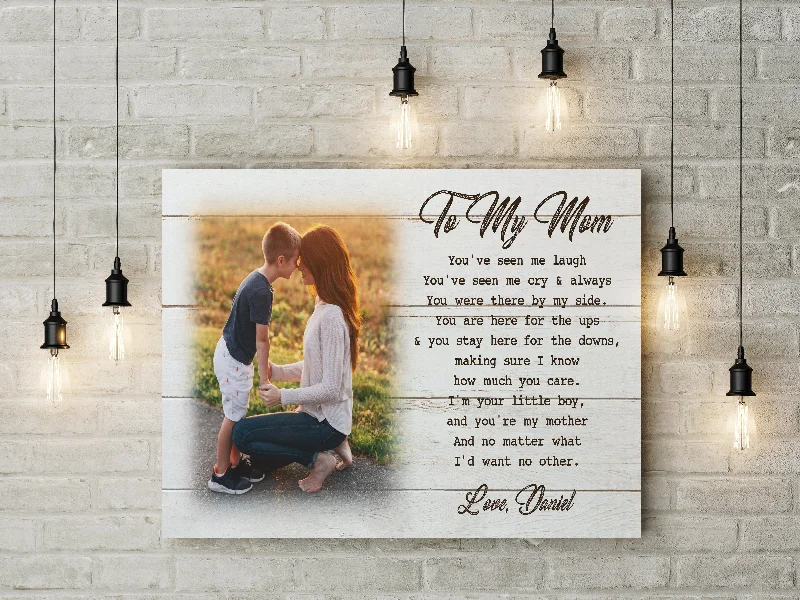 Personalized Mom Canvas - Son & Mother Custom Canvas Mother's Day Gift, Thoughtful Gift for Mom from Son N2461 Personalized Mom Canvas - Son & Mother Custom Canvas Mother's Day Gift, Thoughtful Gift for Mom from Son N2461