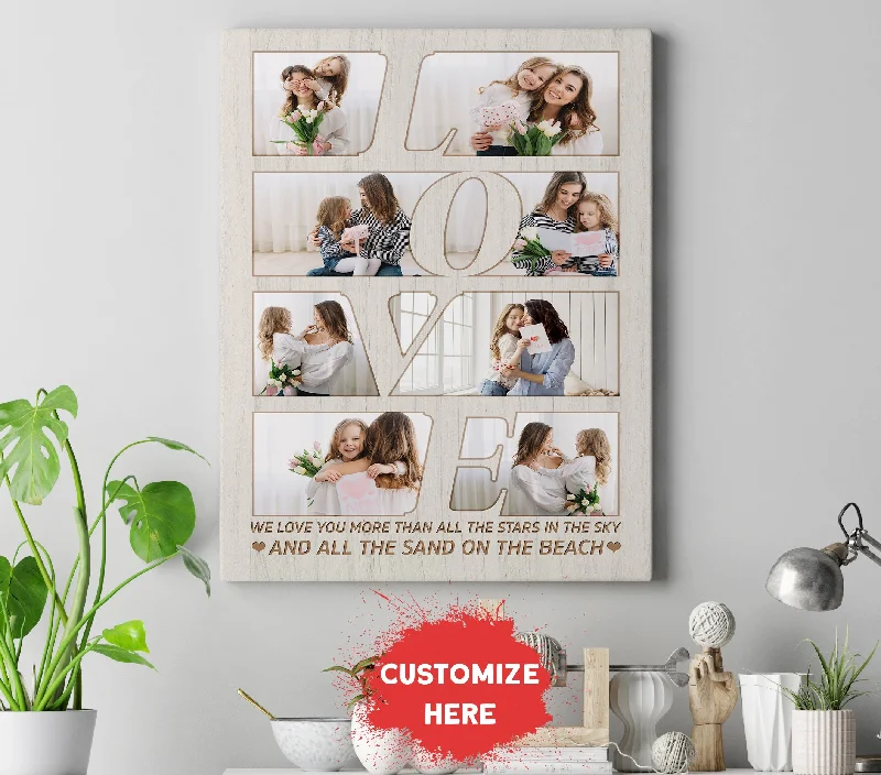 Personalized Mom Canvas| Gift for Mom, Gift for Mother, Mom Birthday, Christmas Mother's Day Gift JC840 Personalized Mom Canvas| Gift for Mom, Gift for Mother, Mom Birthday, Christmas Mother's Day Gift JC840