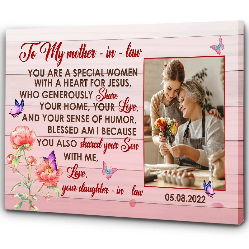 Personalized Mother Day Gifts| to My Mother-In-Law Canvas, Mother-in-Law Gift, Best Mother-in-Law, Mother-in-Law Birthday Gift, Gifts for Mother In Law on Mother’ Day| AP582 Personalized Mother Day Gifts| to My Mother-In-Law Canvas, Mother-in-Law Gift, Best Mother-in-Law, Mother-in-Law Birthday Gift, Gifts for Mother In Law on Mother’ Day| AP582
