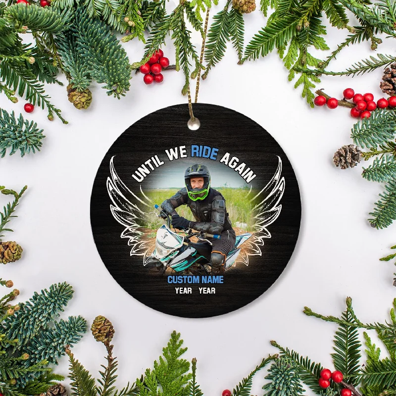 Personalized Motorcycle Memorial Ornament Christmas In Heaven Memorial Gift For Loss Of Biker Dad ODT22 Personalized Motorcycle Memorial Ornament Christmas In Heaven Memorial Gift For Loss Of Biker Dad ODT22