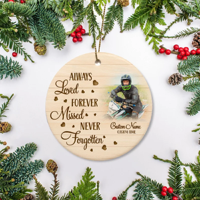 Personalized Motorcycle Memorial Ornament Christmas Sympathy Gift For Loss Of Loved One Dad Son ODT18 Personalized Motorcycle Memorial Ornament Christmas Sympathy Gift For Loss Of Loved One Dad Son ODT18