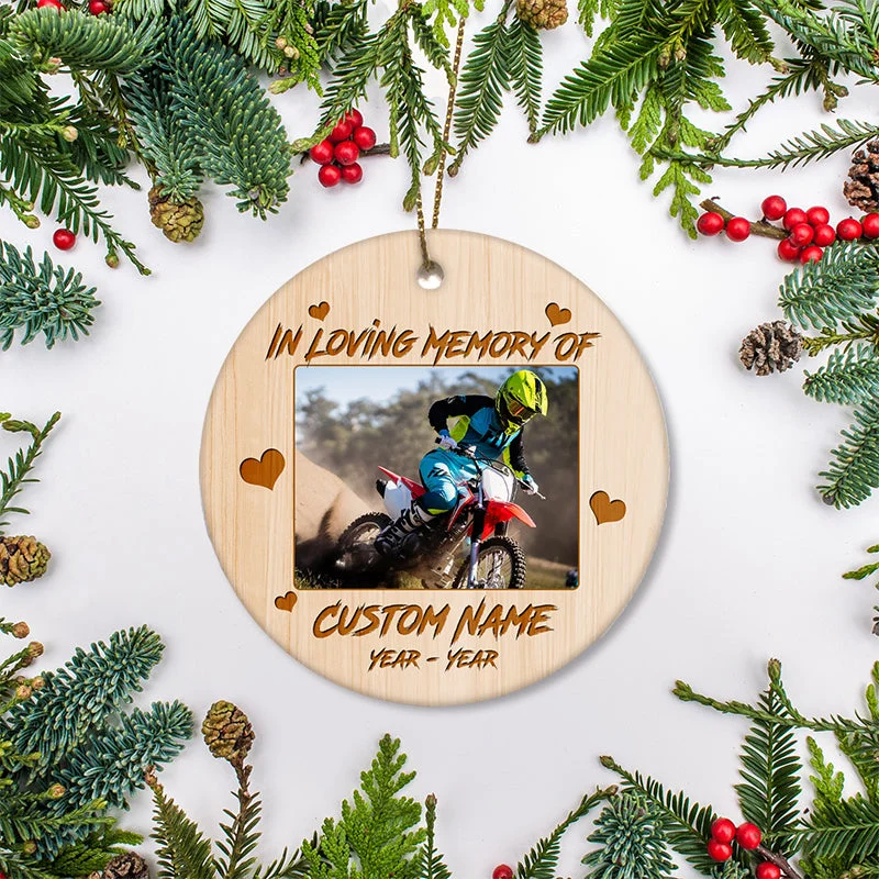 Personalized Motorcycle Ornament Christmas In Heaven Sympathy Gift For Loss Of Biker Dad In Memory ODT23 Personalized Motorcycle Ornament Christmas In Heaven Sympathy Gift For Loss Of Biker Dad In Memory ODT23
