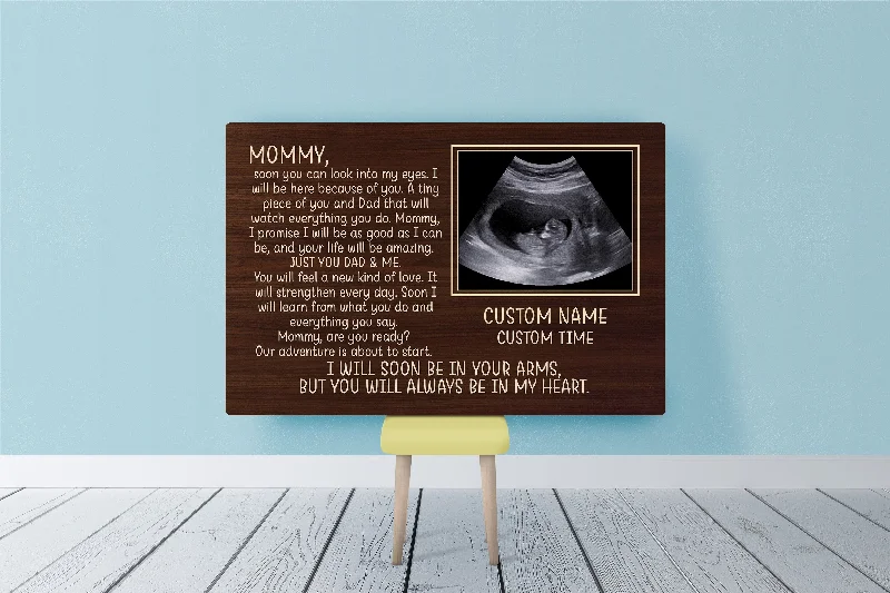 Personalized New Mom Canvas| Just You Dad and Me| First Mother's Day Gift from New Mom Expecting Mom| JC826 Personalized New Mom Canvas| Just You Dad and Me| First Mother's Day Gift from New Mom Expecting Mom| JC826