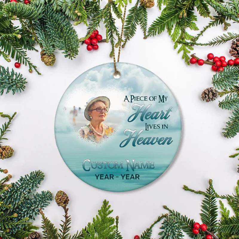 Personalized Ornament, Remembrance Ornament on Christmas, Sympathy gift for loss of loved one - OVT07 Personalized Ornament, Remembrance Ornament on Christmas, Sympathy gift for loss of loved one - OVT07