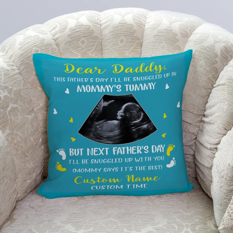 Personalized Pillow For New Dad| First Father's Day Gift for Husband, Dad To Be, 1st Time Dad Gift| JPL78 Personalized Pillow For New Dad| First Father's Day Gift for Husband, Dad To Be, 1st Time Dad Gift| JPL78