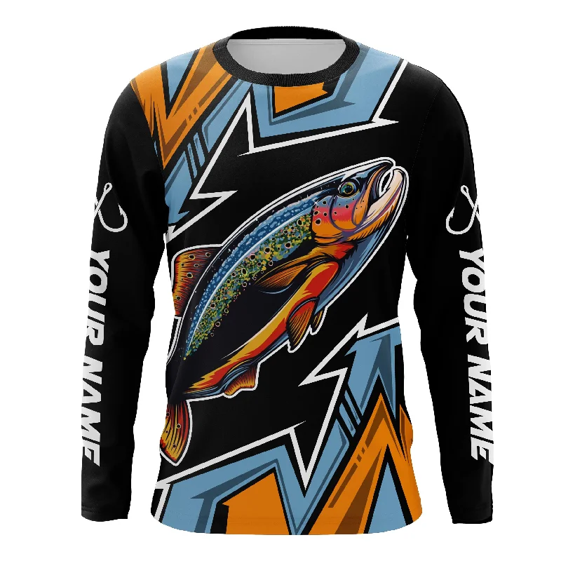 Personalized Rainbow Trout Fishing Jerseys, Custom Name Performance Long Sleeves Shirt TTN81 Personalized Rainbow Trout Fishing Jerseys, Custom Name Performance Long Sleeves Shirt TTN81