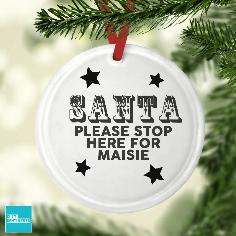 Personalised Santa Bauble